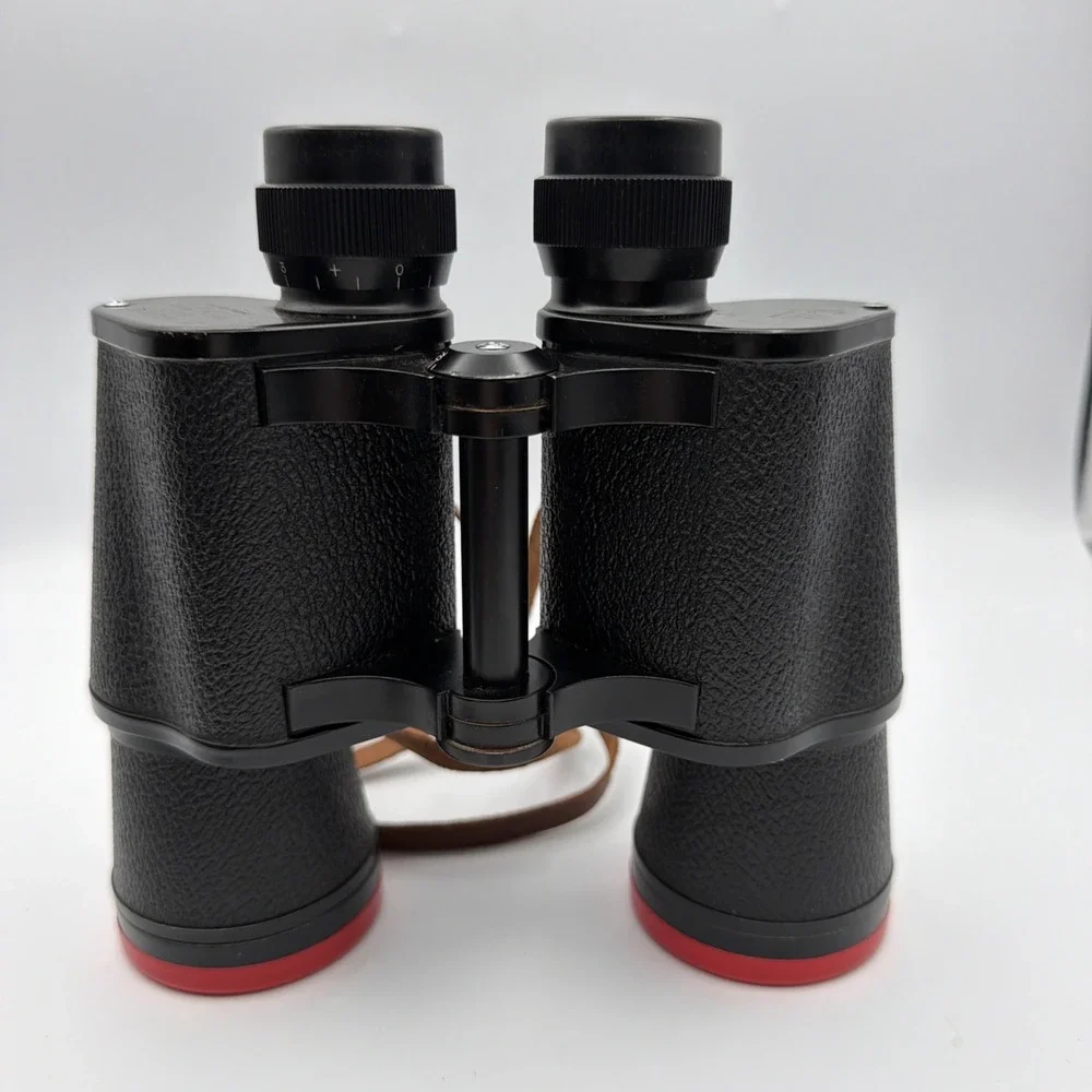 Vintage Selsi 10x50 Luminous Field Binoculars w/ Caps & Original Case - Works
